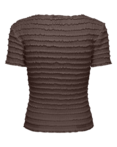 Only - ONLVera O-Neck Smock Top - Chocolate Martini 